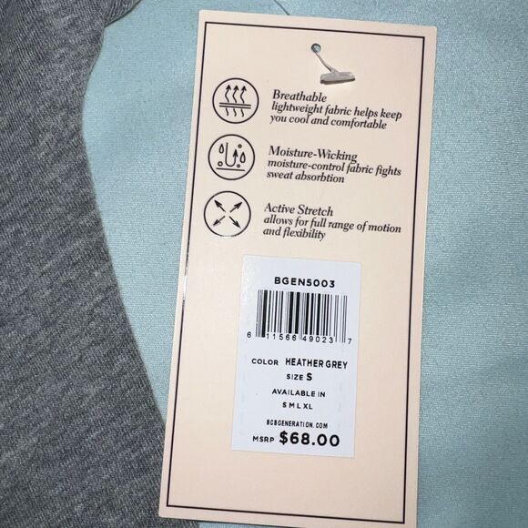 BCBGeneration Womens Sweatshirt Mesh Sleeve Athletic Pullover Retro Gray Small - Picture 11 of 11